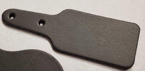 Leather Key Fob Blanks - Rectangle Shape - Various Colours - Qty Options (Dark Brown, 100)